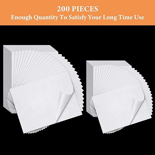 Miniatura 5 de Patelai 200 piezas de papel de liberación de pintura de diamante de 6.3 x 4.7 in, 5.9 x 3.9 in, cubierta de pintura de diamante de doble cara,