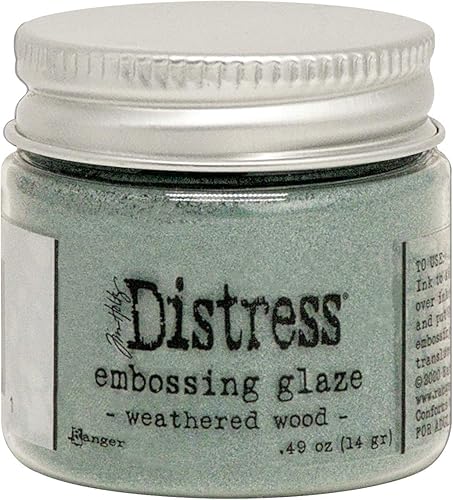 Vista 5 de Ranger Tim Holtz - PISTA DE CRKD GLAZE REBOSSING GLAZE CRKD, Pistacho agrietado