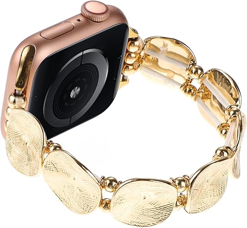 JimBird - Correas elásticas compatibles con Apple Watch de 1.49, 1.57, 1.61, 1.65, 1.73 y 1.73 pulgadas, correa elástica de joyería compatible con