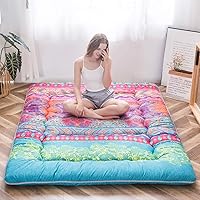 Vista 37 de MAXYOYO Colchón Japonés de Suelo Colchón Futón, Colchón de Tatami Engrosado de 4", Almohadilla para Dormir Plegable Enrollable para Niños y Niñas