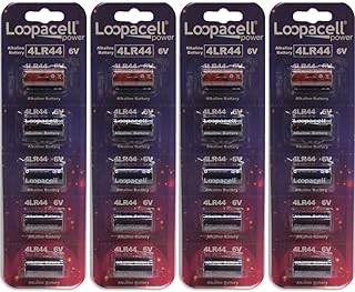 Loopacell 4LR44 / 476A / PX28A / A544 / K28A / L1325 6V Battery Pack of 20