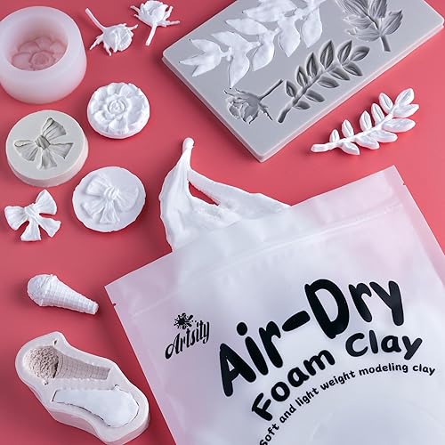 Miniatura 8 de White Air Dry - Arcilla de espuma seca al por mayor, arcilla suave para slime, cosplay, modelado, moldeo, escultura, proyectos de manualidades