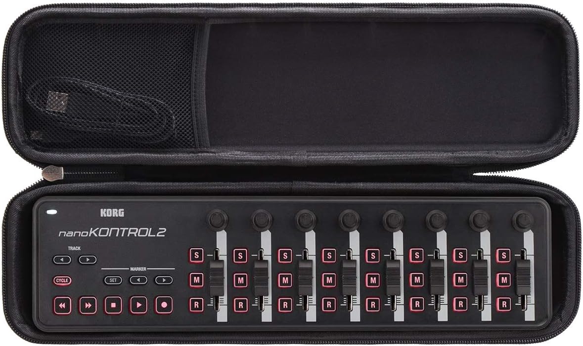 Aproca Hard Travel Protective Case compatible with KORG nanoKONTROL2 / NANOKEY2WH / nanoPAD2 Slim-Line USB Control Surface/MIDI Pads
