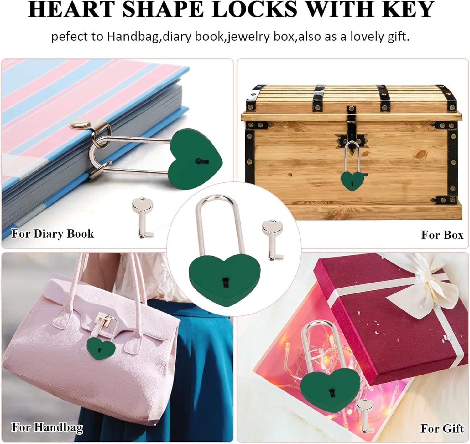 Love Lock Heart Padlock, 50mm 3.5" Rubber Paint Red Single Heart Lock with Key for Fence,Bridge, Lovers, Wedding, Anniversary, Travel Present