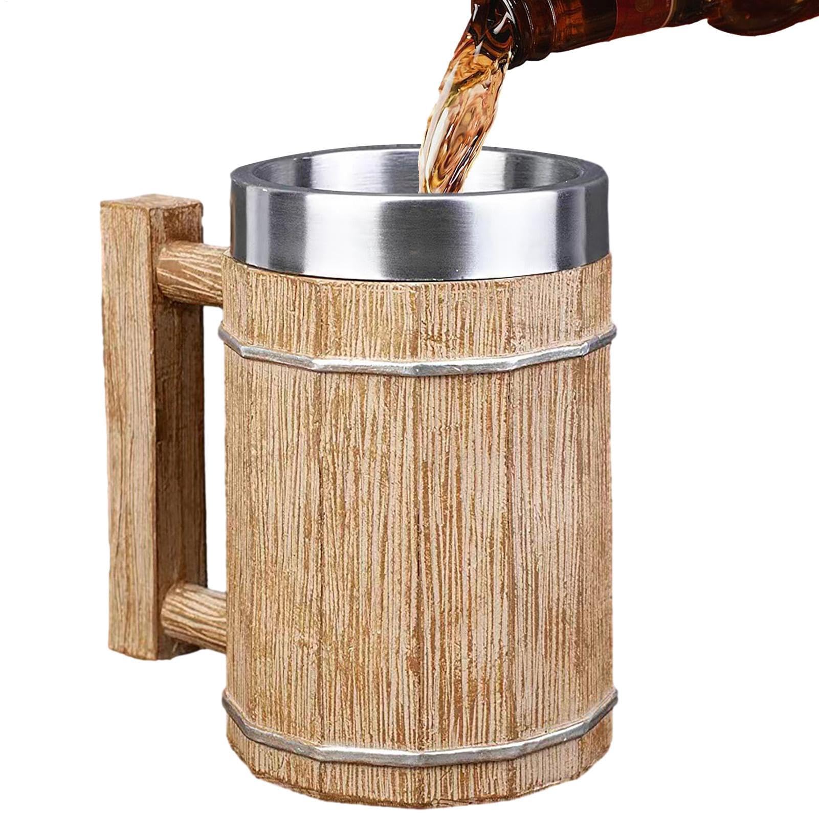 Tasse à café vintage en forme de seau antique | Conteneur à jus isotherme 600 ml