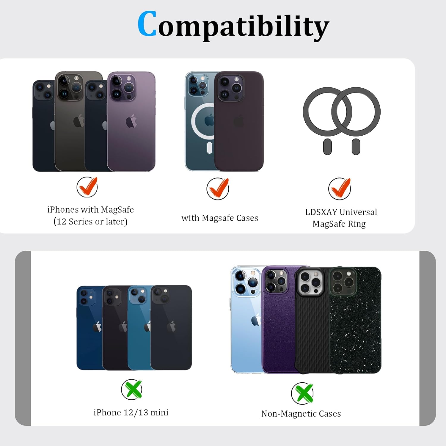 for MagSafe Wallet, Magnetic Phone Wallet with Adjustable Stand & Money Clip, Detachable Magnetic Wallet for iPhone 16/15/14/13/12 Pro Max Plus, 10+ Cards Holder - Image 9