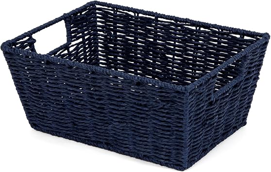 Compactor Etna Woven Storage Basket, Navy Blue