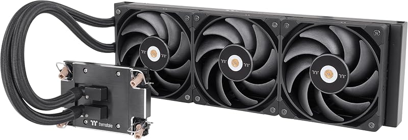 AW360 Liquid Cooler; Intel LGA 4677 - AMD sTR5/SP6; 360mm Radiator; 3x120mm 500~2000rpm PWM Toughfan Pro; Nickel-Plated Copper Block; Black; CL-W450-PL12BL-A