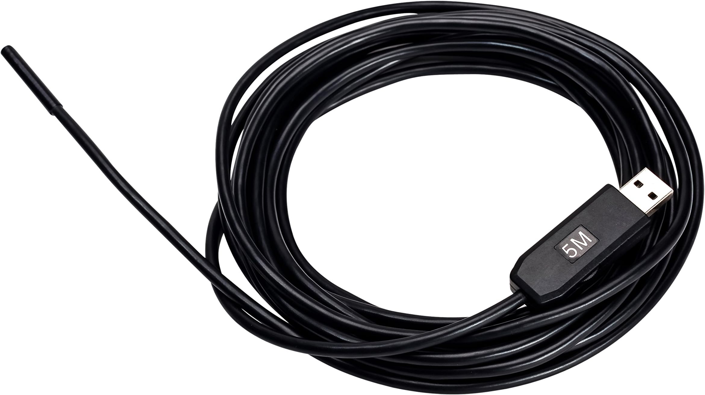 Bamker Chinscope Durable 5.5mm HD 0.3MP USB IP67 Waterproof Snake Inspection Camera Pipe Endoscope with a 5M flexible Waterproof Tube