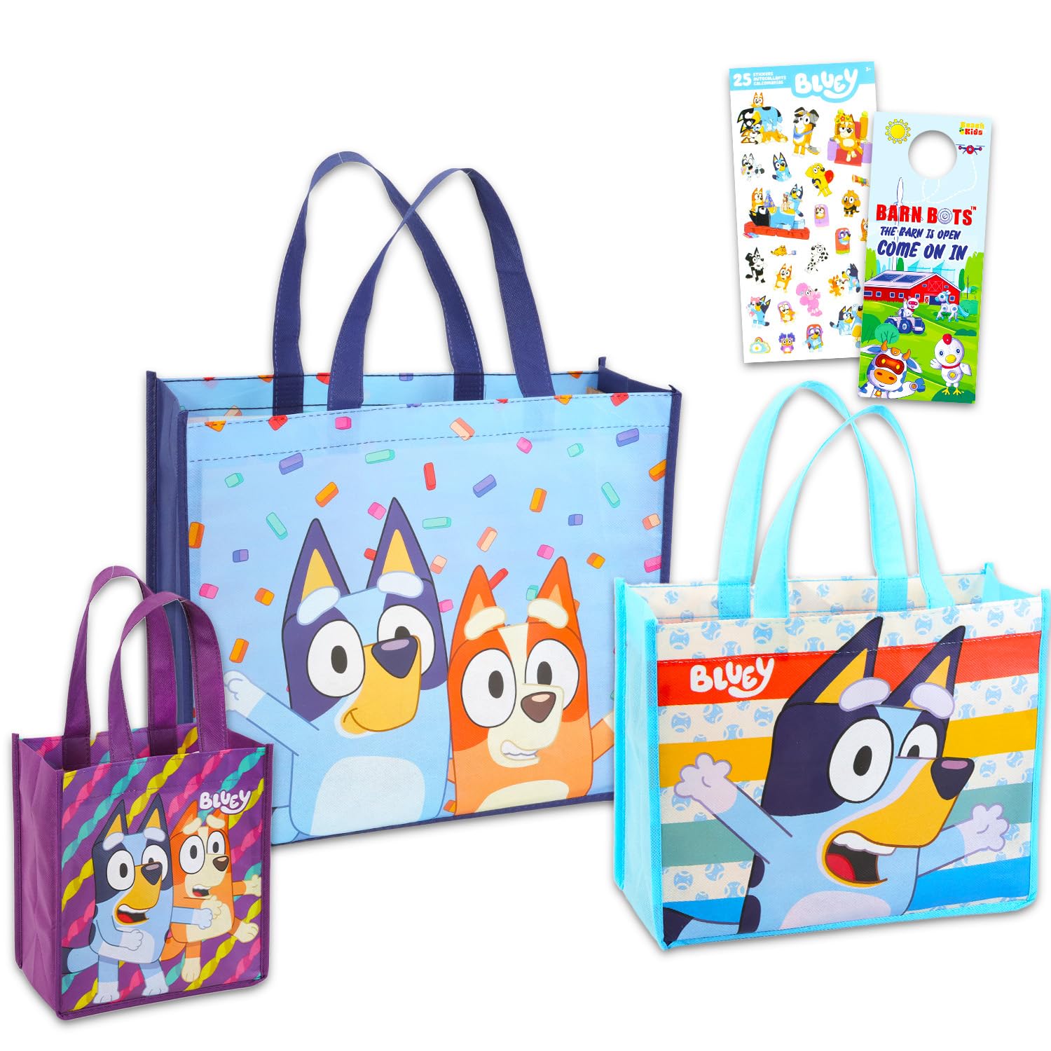 Amazon.com - Bluey Tote Bag Set - Accessories Bundle with 3 Bluey