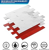 Vista 5 de Yipscazo - Salpicaduras de azulejos de acero inoxidable para pared de cocina