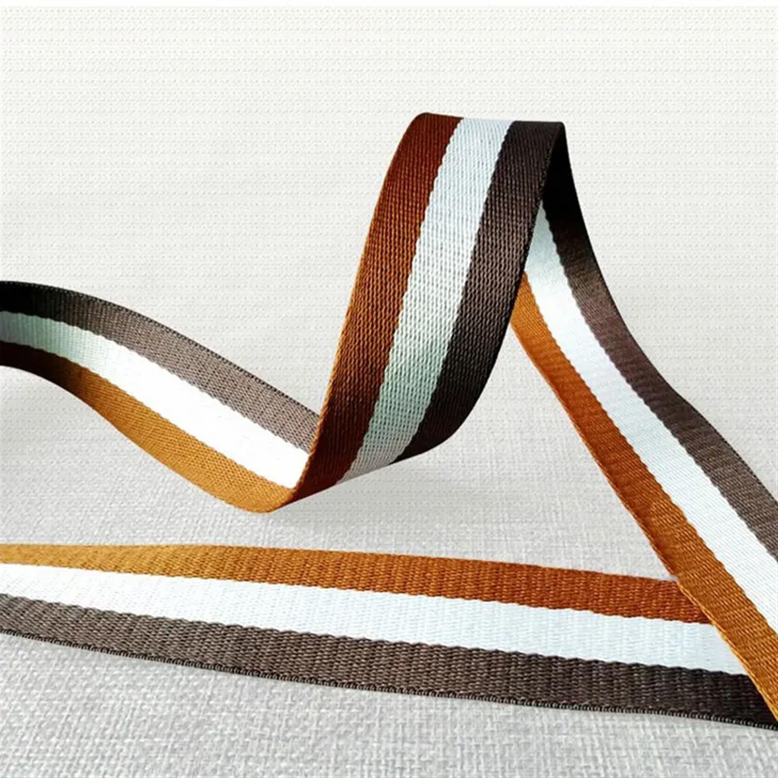 Cinta jacquard de poliéster, cinta multicolor a rayas varios anchos(25mm)