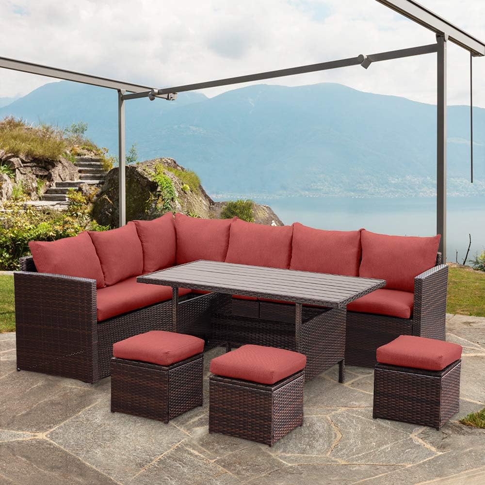 Wisteria Lane Patio Furniture Set, 7 PCS Outdoor
