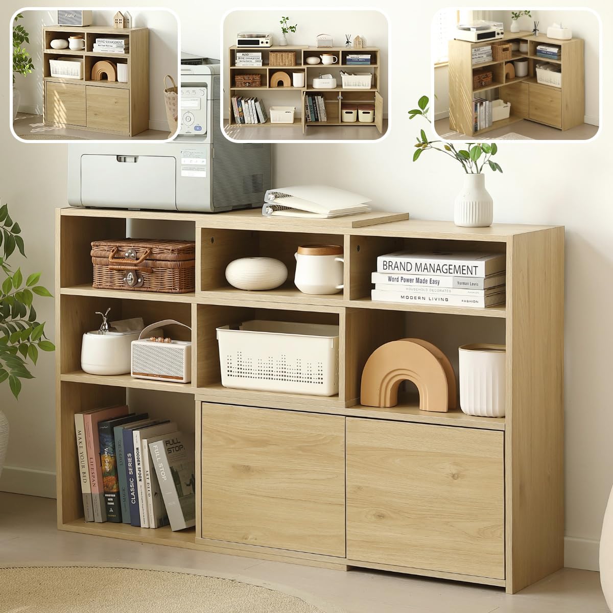 伸縮ラック リビング収納幅80～158cm 高さ80cm 奥行30cm 組立品 伸縮