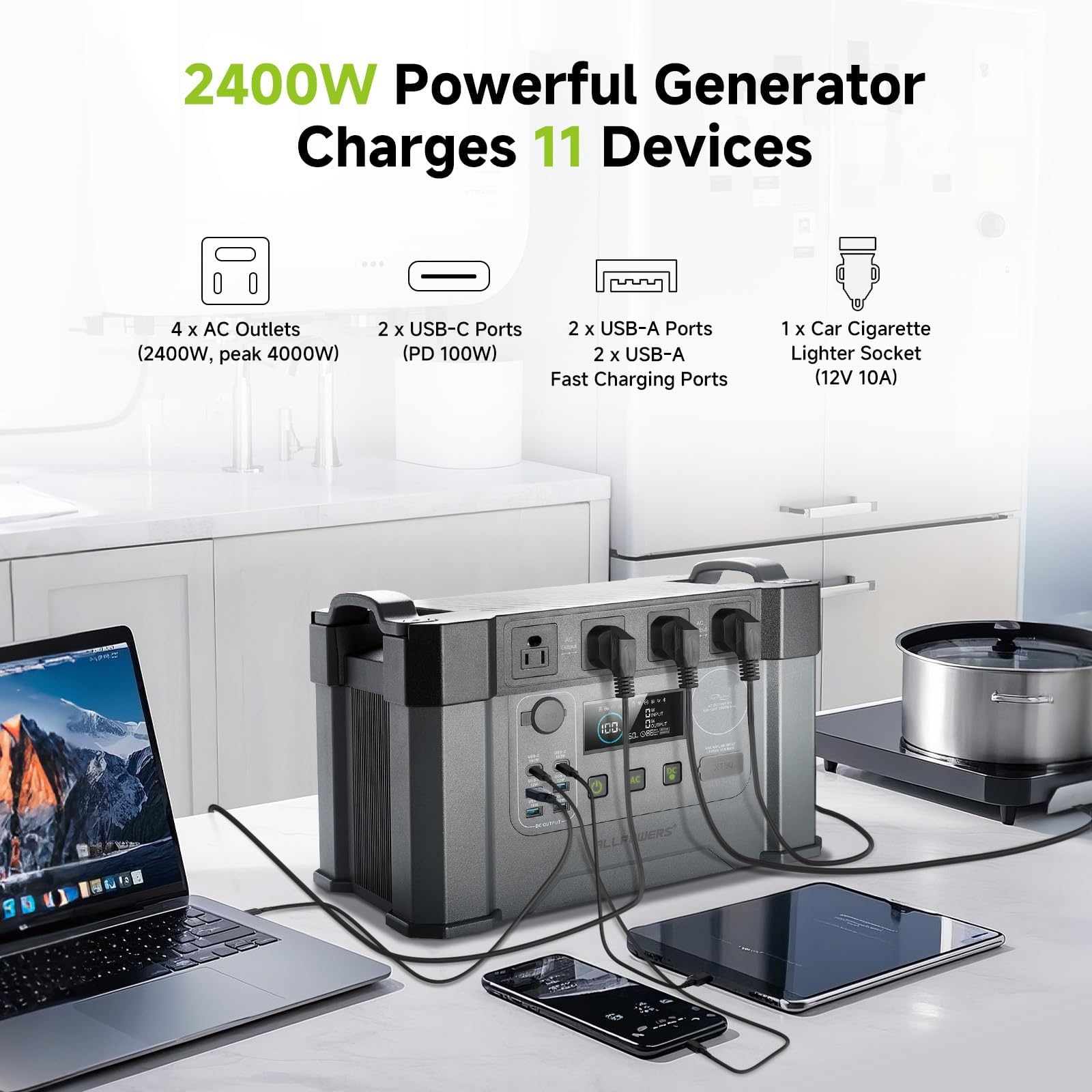 Amazon.com : ALLPOWERS S2000 PRO Portable Power Station, 2400W