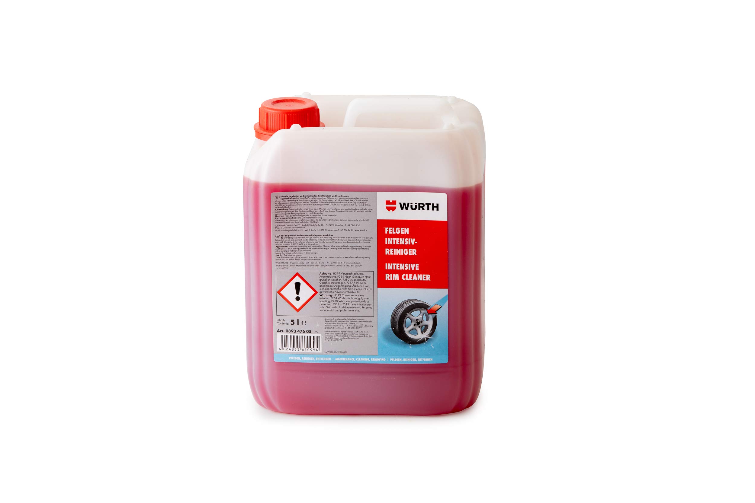 Würth 089347605 Felgen-Intensivreiniger, 5 Litre