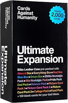 Cards Against Humanity Ultimate Expansion Nearly 2,000 Cards Pre-Packed in Our Boks Storage Case