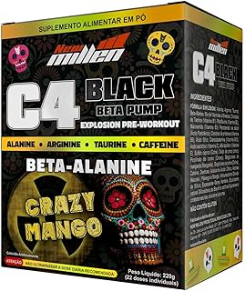 C4 Black Beta Pump Explosion - 22 Sachês 10G Crazy Mango - New Millen, New Millen