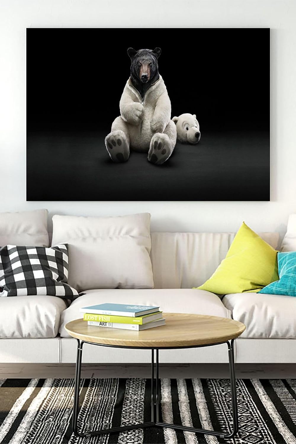 Postermanya (pster16817) Kutup Ayısı Eğlenceli Mizahi Kanvas Tablo 50 x 70