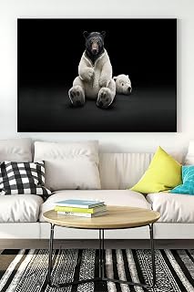Postermanya (pster16817) Kutup Ayısı Eğlenceli Mizahi Kanvas Tablo 50 x 70