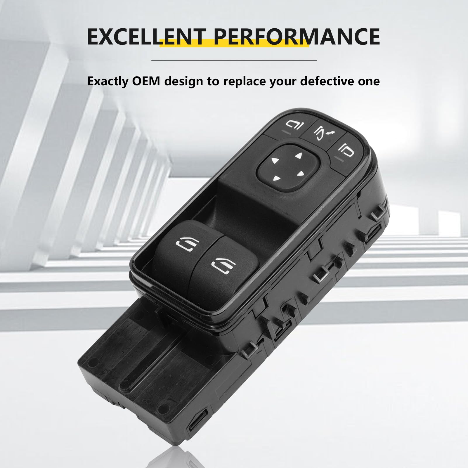 Fensterheber Schalter Für Sprinter 3500XD 2018-2021 A9079059002 | Fensterheberschalter;Elektrische Fensterheber Master Control Schalter Taste;Schalter für Fensterheber;