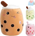 Light Up Matcha Tea Plush Pillow 10'' Kawaii Stuffed Bubble Stuffed Animal Toy with LED Lights Birthday Christmas Holiday Valentines Gifts for Kids,Girls,Boys