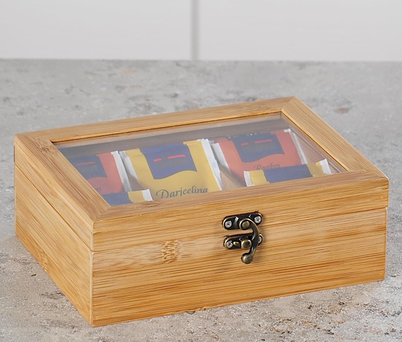 Organizador Infusiones Kesper 50902 Caja Para Tu00e9, Bambu00fa