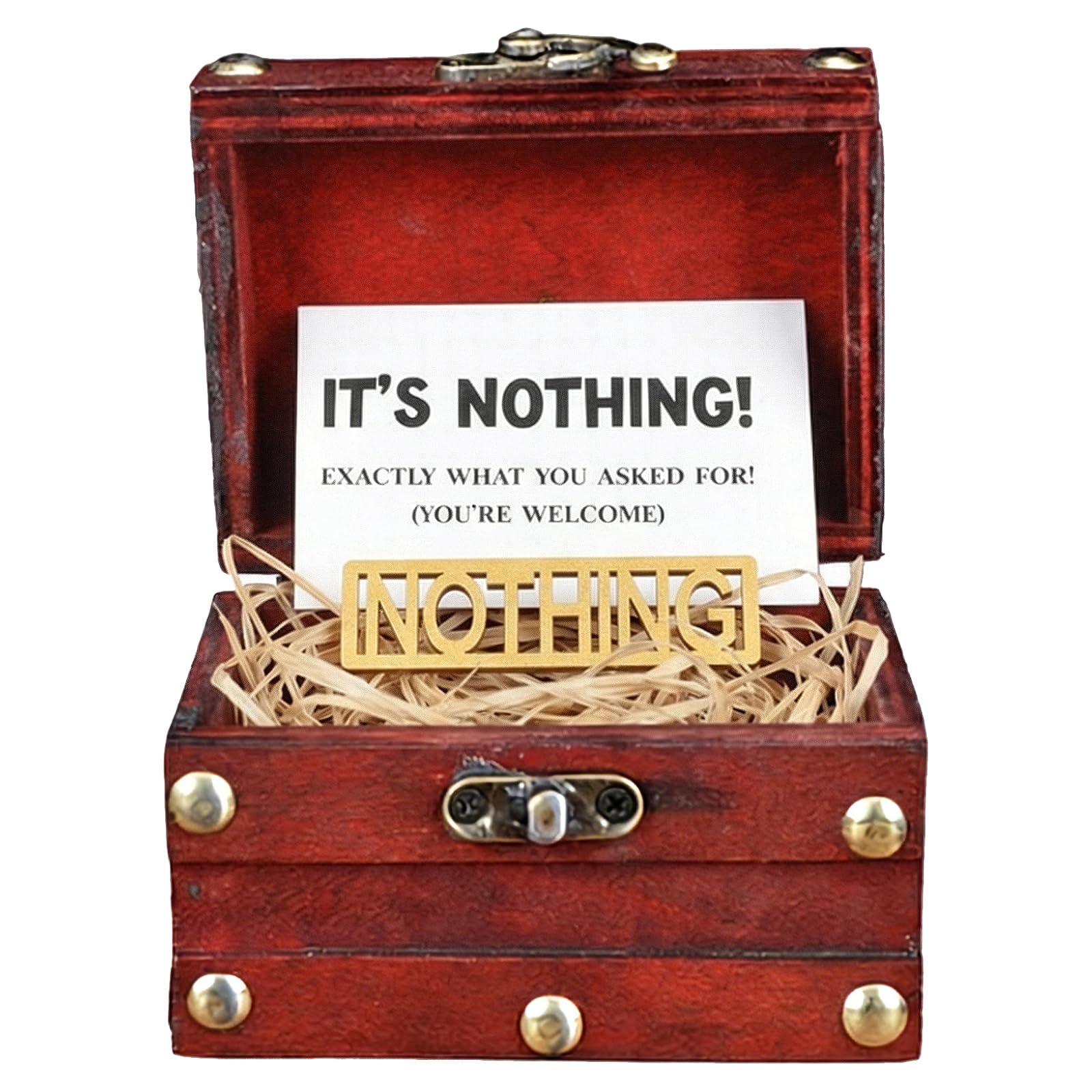 4 Pcs Useless Gifts Box Set, Weird Stuff, Joke Gifts for Men, Gift of Nothing, Funny BirthdayGifts for Him, Creative Gag Present for Dad and Special People Who Have Everything