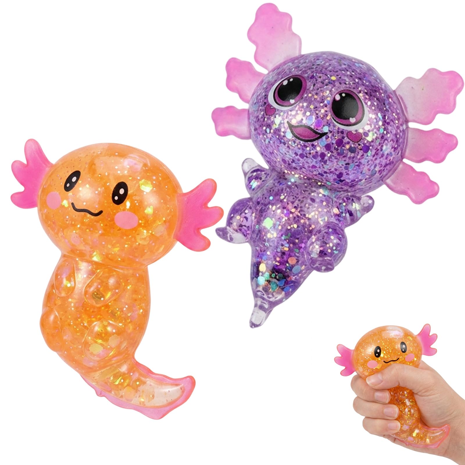 2-Piece Axolotl Ornament for Office Desk Ornament