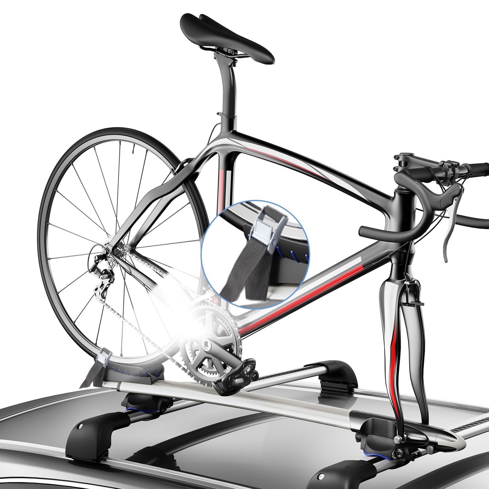 Sangle d'Arrimage, Sangle à Cliquet, Sangle de Serrage Réglables avec Verrouillage à Clip, Adaptées Aux Motos, Voitures, Vélos, Bagages, Camping | Sangle d'arrimage avec cliquet pour transport, fret, bagages