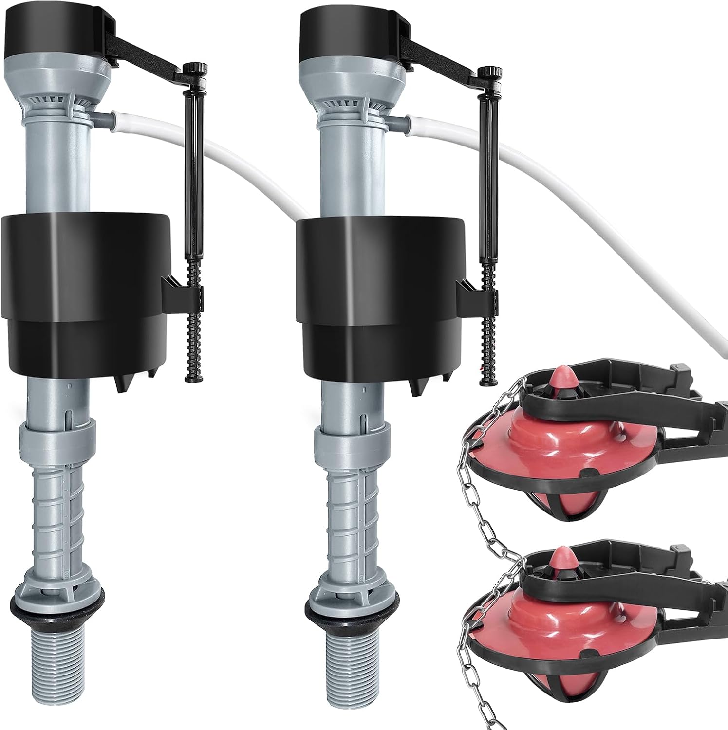 Toilet Flusher Replacement Kit,Toilet Fill Valve Wax Ring,Toilet Tank