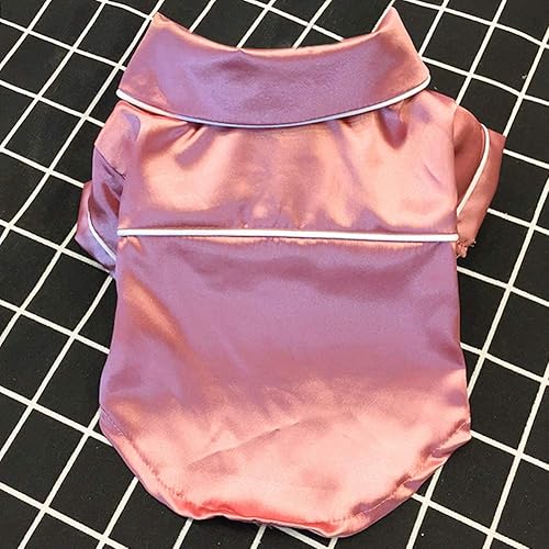 Miniatura 6 de Suministros para mascotas Ropa para mascotas Pijama de Bulldog Francés de Seda Suave Pijama para Perros Pequeños Shih Tzu Cachorro Gato Ropa Jumpers