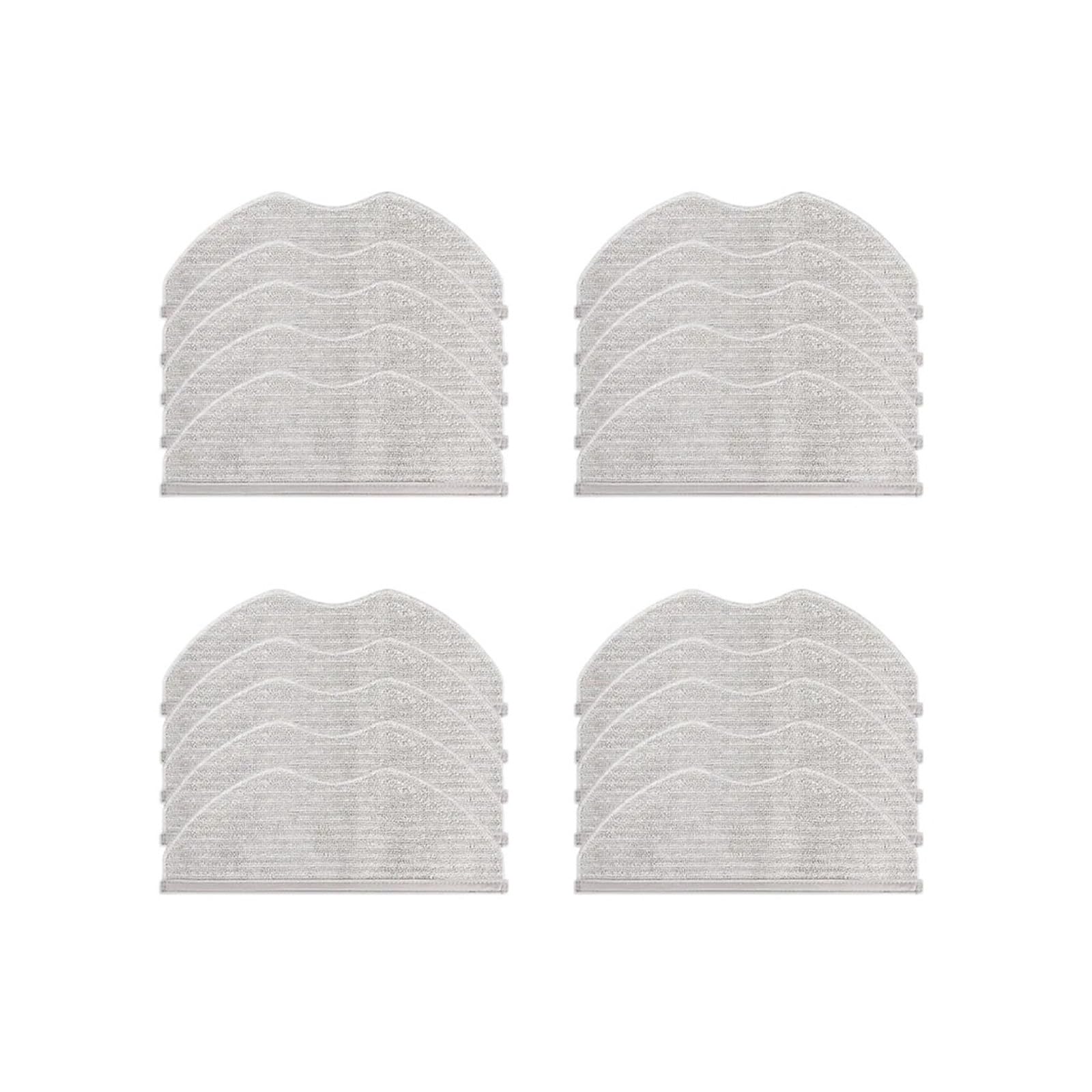 LMRXOFE Mop Rags,Compatible For Xiaomi,Robot Vacuum H40 S40 S40C OV81 OV51 E101 Cloth Mop Attachments Vacuum Cleaner Acssories Spare Parts(20 pcs)