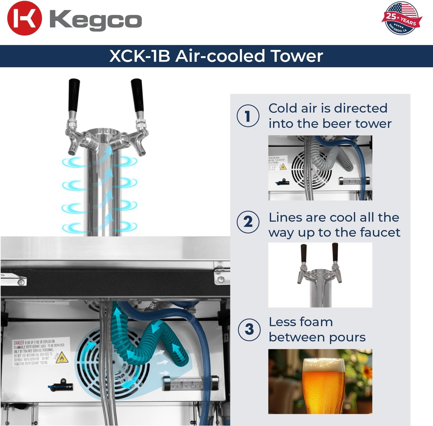 Kegco XCK-1B-K Keg Dispenser