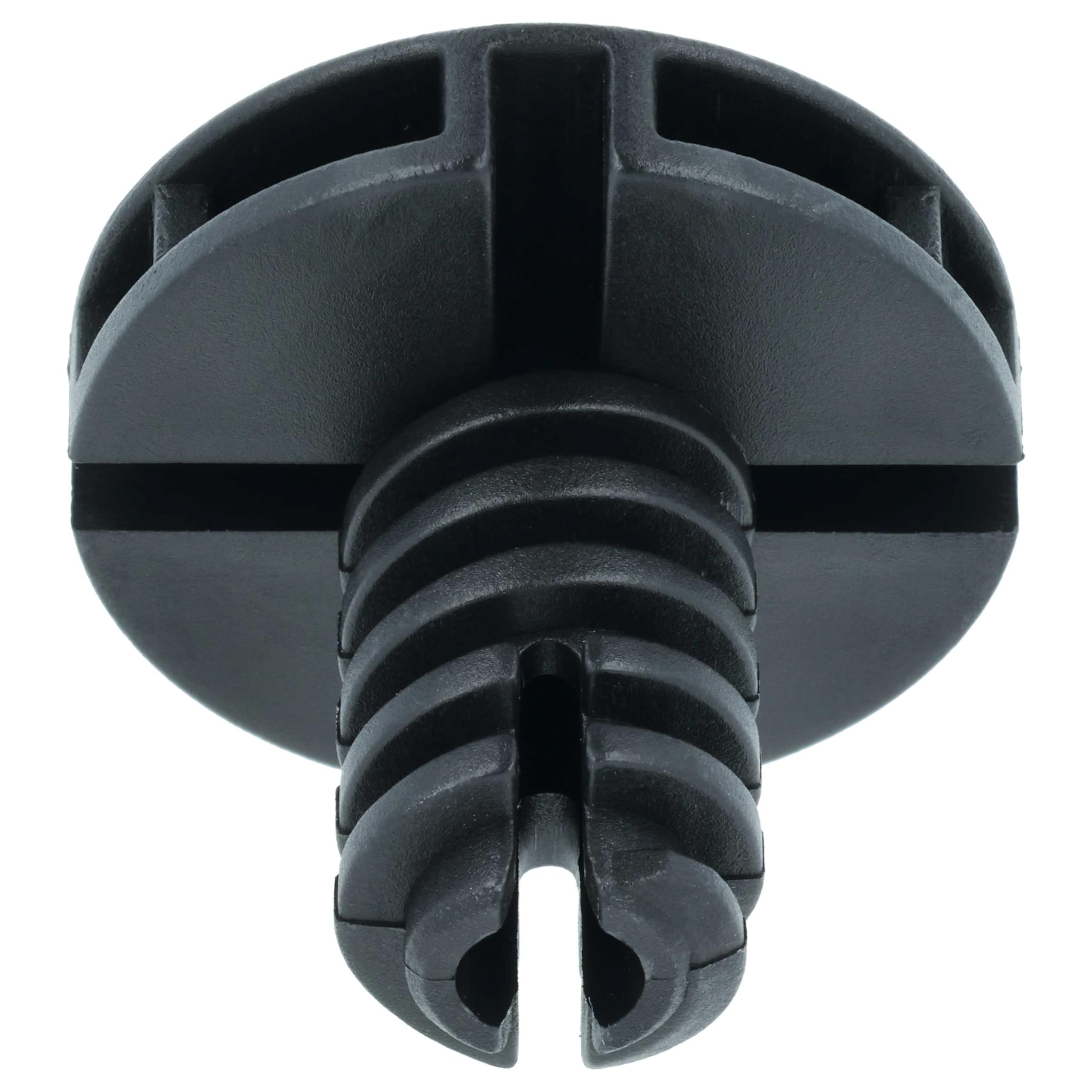 vhbw 2 x noga poziomująca kompatybilna z suszarką Electrolux RDH3797GFE, RDH3874GDE, RDH3796PDE, suszarka do włosów - 3,5 cm stopy czarne