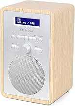 LEMEGA CR2+ Digital Radio Dab/Dab+/FM, Wooden Box, Dual Alarms and Clock, Timer, 20 Preset Stations White Oak