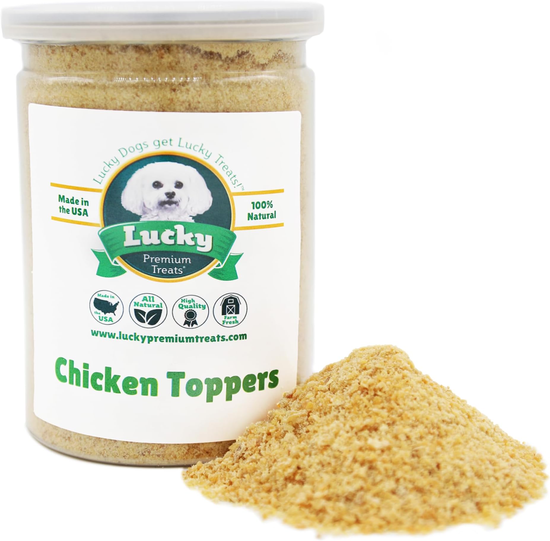 Lucky Premium Chicken Sprinkles Dog Food Toppers Made