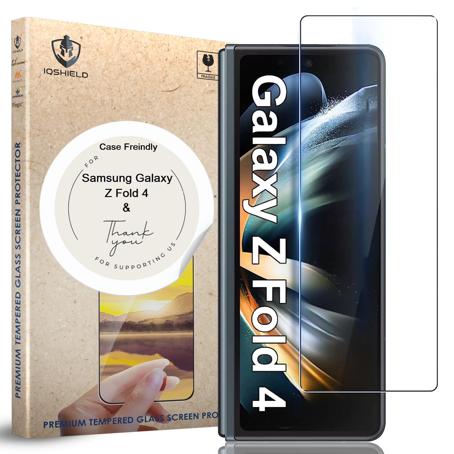 IQShield UϟC Diamond Shield Tempered Glass Screen Protector Guard for Samsung Galaxy Z Fold 4 5G (Front Screen Only) [Case Friendly] 0.2mm Ultra Clear - Front (B0CZTVLG97) Amazon Price History, Amazon Price Tracker