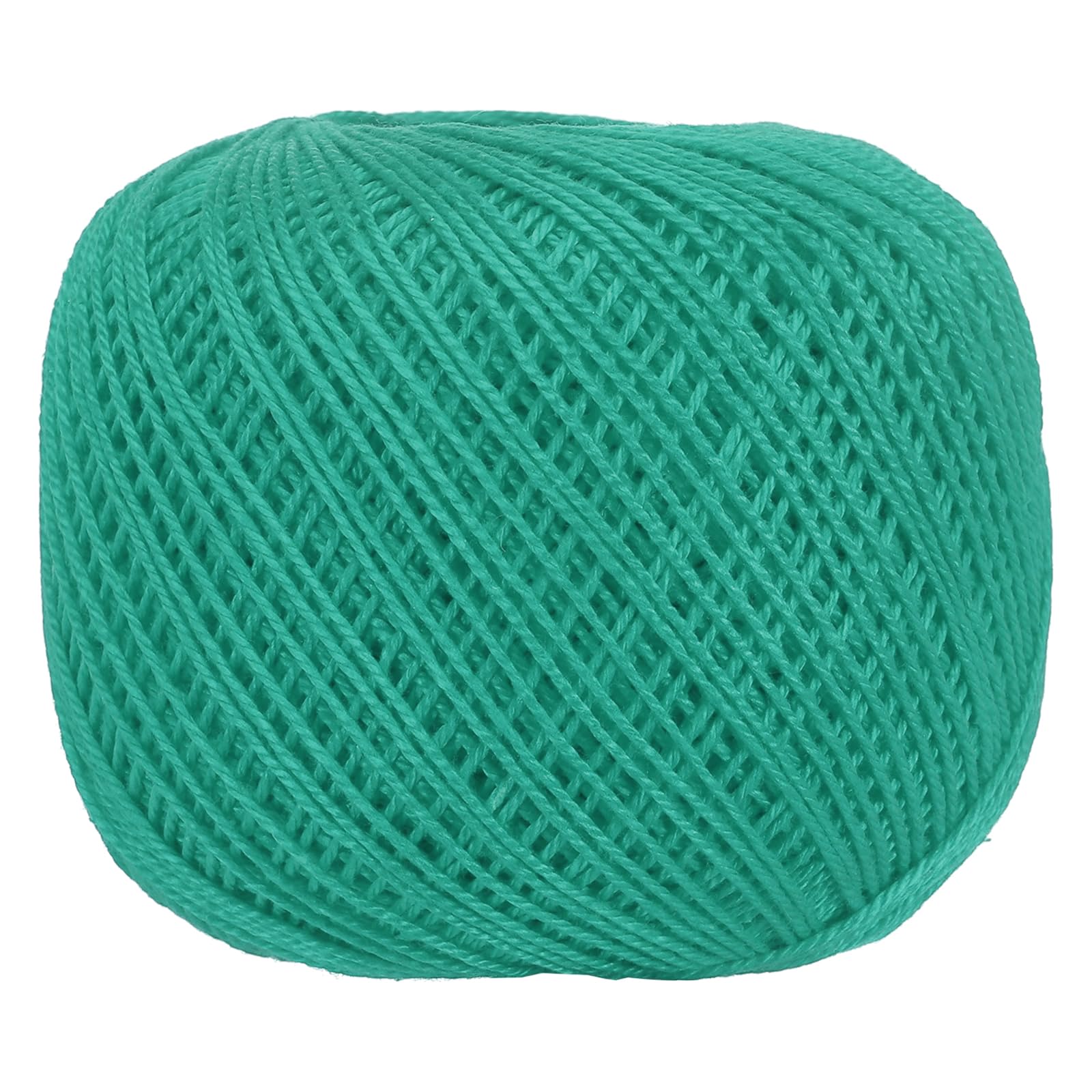 sourcing map 164 Yards Size 3 Forest Green Pearl Cotton Crochet Thread