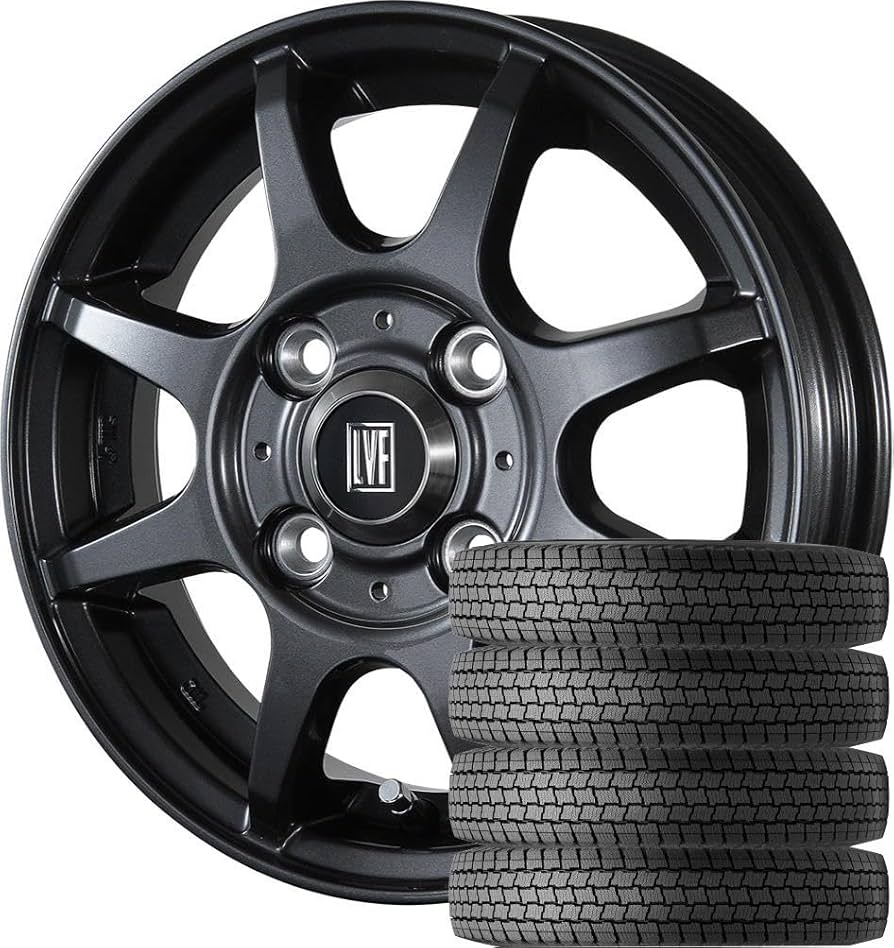 145R12スタッドレスタイヤホイールセット GOODYEAR ICENAVI グッドイヤー 145/80R12 スタッドレスタイヤホイールセット
