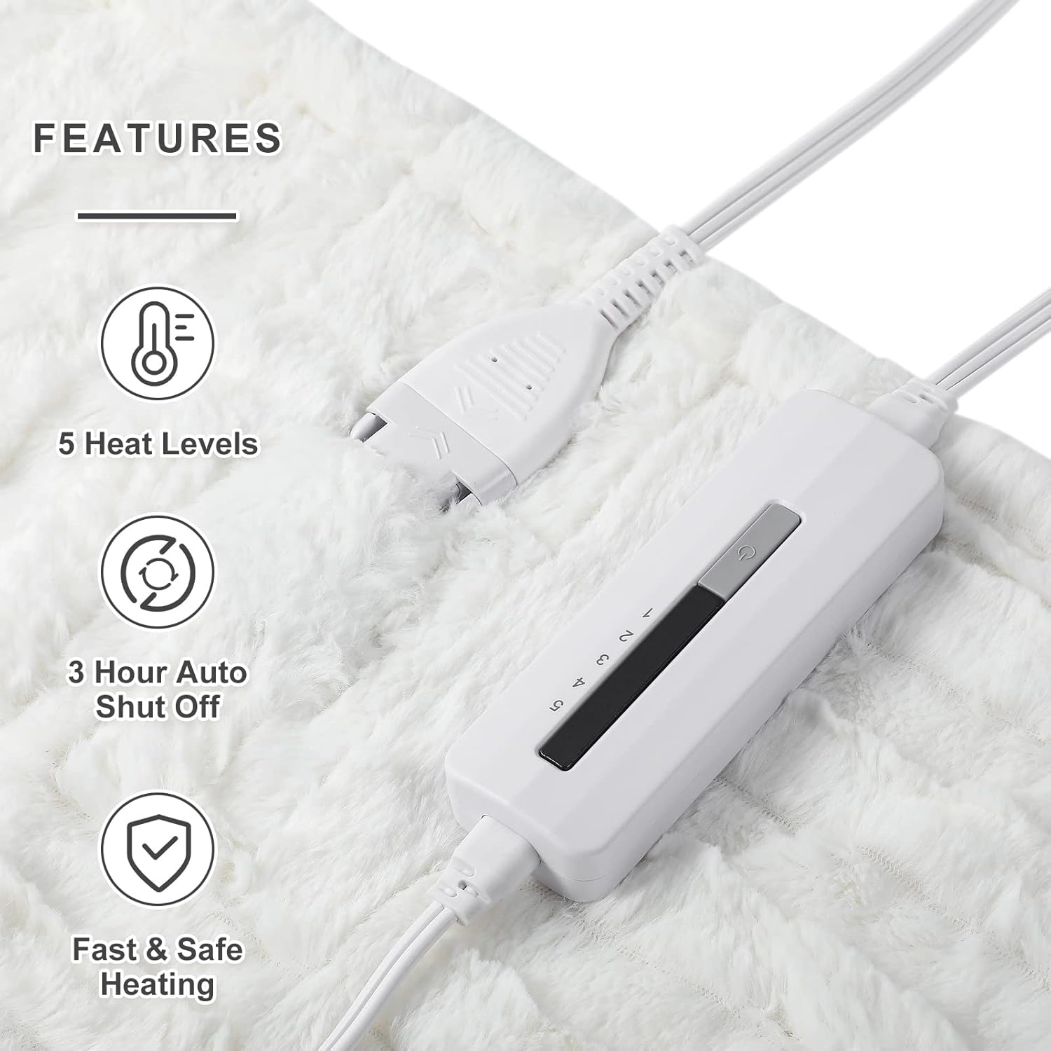 review Heated Blanket Electric Throw 50