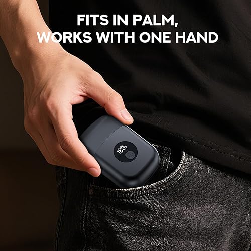 Miniatura 9 de Afeitadoras eléctricas para hombres afeitadoras para hombres, 3 cuchillas flotantes, 1 cabezal de afeitado adicional, doble flexibilidad de