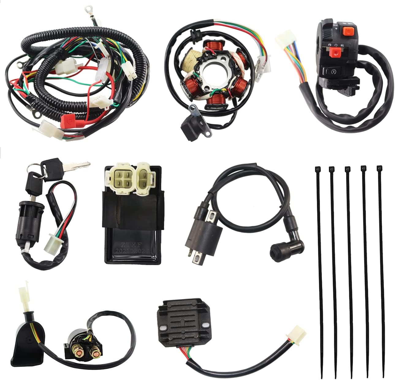 PRO BAT Full Electrics Wiring Harness CDI Coil | Ubuy Nepal