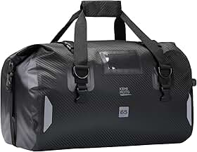 KEMIMOTO Bolsa seca à prova d'água para motocicletas – bolsa de viagem macia, 25L/40L/65L, grande capacidade com 4 alças de liberação rápida, à prova de poeira para turismo, aventura, motociclismo e
