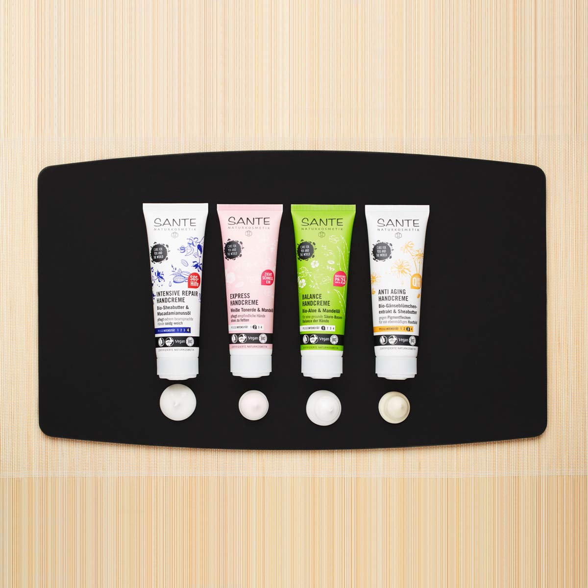 SANTE Naturkosmetik Intensywny regenerujący krem do rąk, bardzo zestresowany pielęgnacja dłoni, naturalna pielęgnacja dłoni, wegański, 75 ml