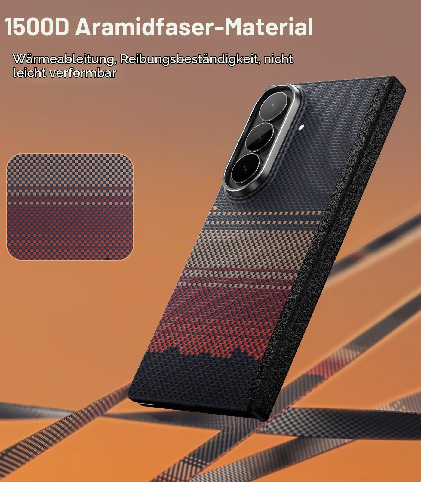 memumi Magnetische Aramidfaser-Hülle für Samsung Galaxy Z Fold 8 Ultra