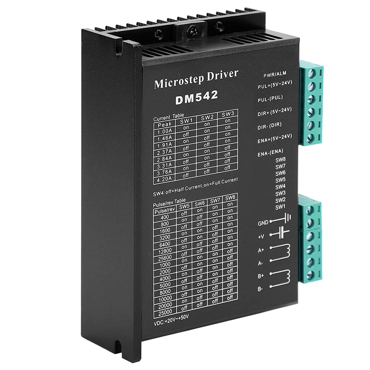 INVENTO 1Pcs DM542 Digital Stepper Motor Controller Driver 2-Phase 20V - 50V 4.2A For Nema 17 Nema 23 Nema 34 CNC Router Engraving Milling Machine (B0BW78539G) Amazon Price History, Amazon Price Tracker