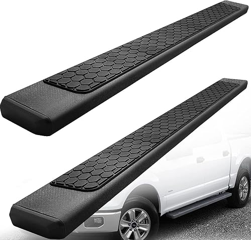 COMNOVA - Estribos laterales de 6.5 pulgadas compatibles con Chevy Colorado/GMC Canyon Crew Cab 2015-2026. Estribos negros para Colorado Crew Cab.