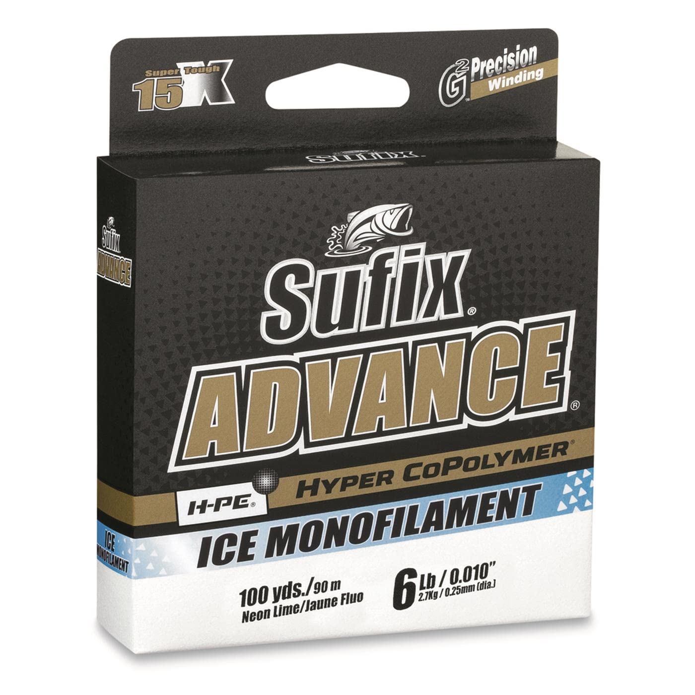 100 Yard Advance Ice Monofilament Fishing Line - Clear