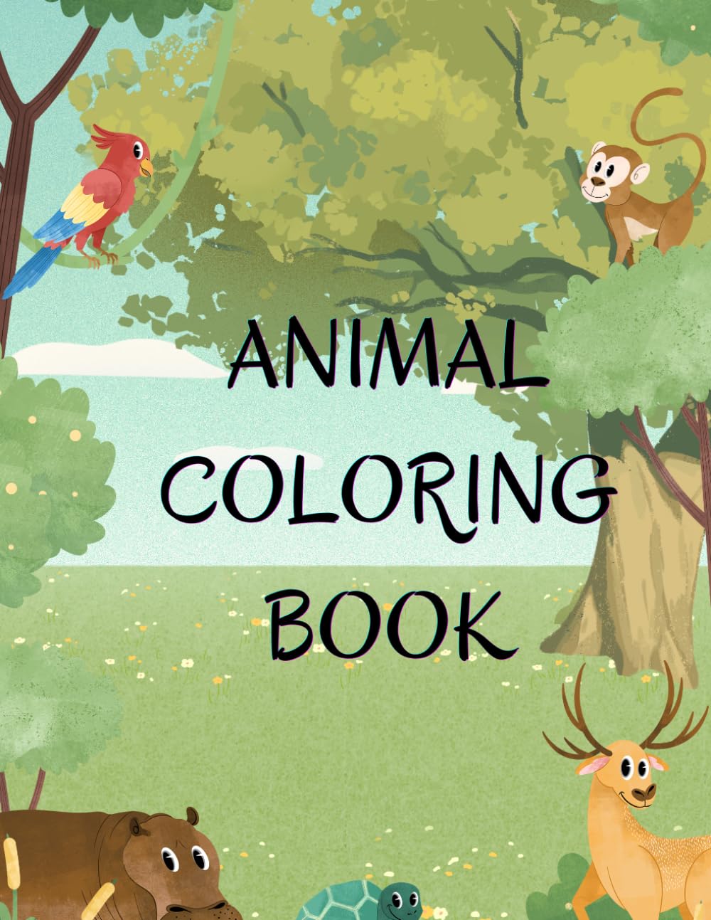 ANIMAL COLORING BOOK - FUN ACTIVITY BOOK FOR KIDS AGED 3 TO 6